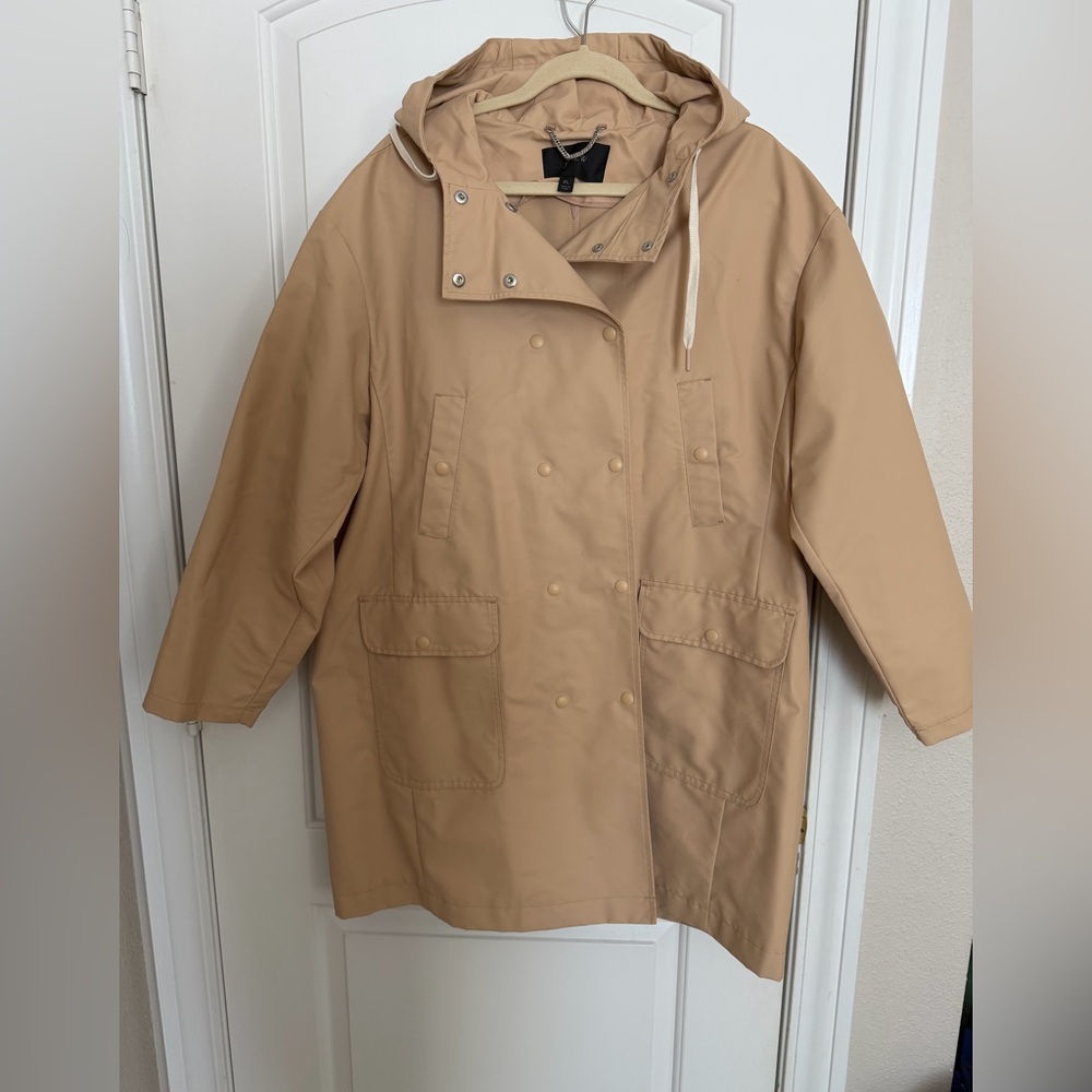 Like new j crew khaki trench coat the perfect raincoat XL